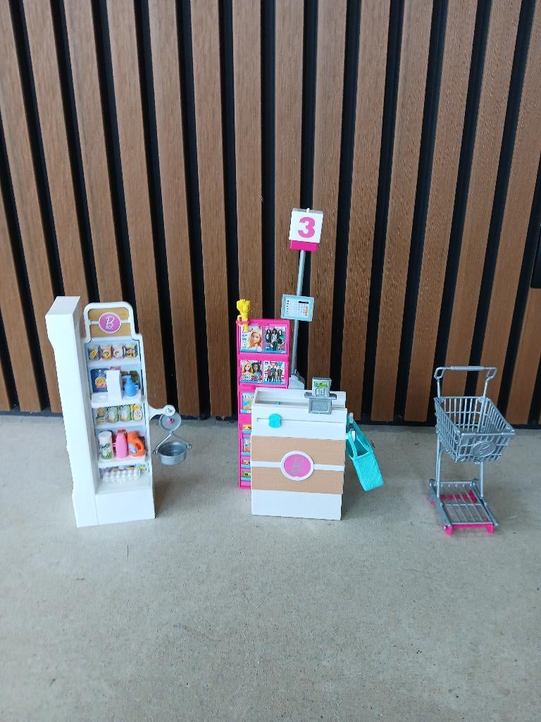Barbie supermarkt, Ophalen, Gebruikt, Barbie