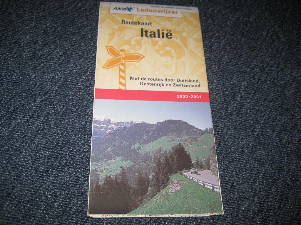 ANWB routekaart Italie, Boeken, ANWB, Verzenden, 2000 tot heden, Italië