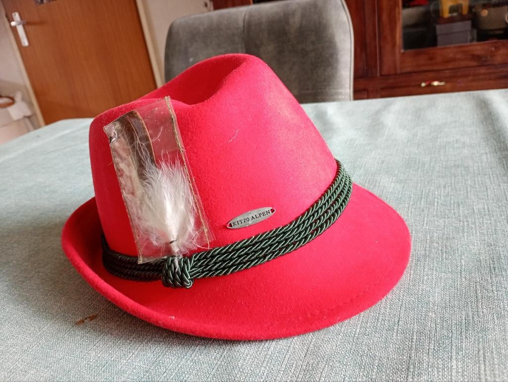 Kitzo Alpen hoed  maat 57 100 procent wol Oostenrijk, Ophalen of Verzenden, Nieuw