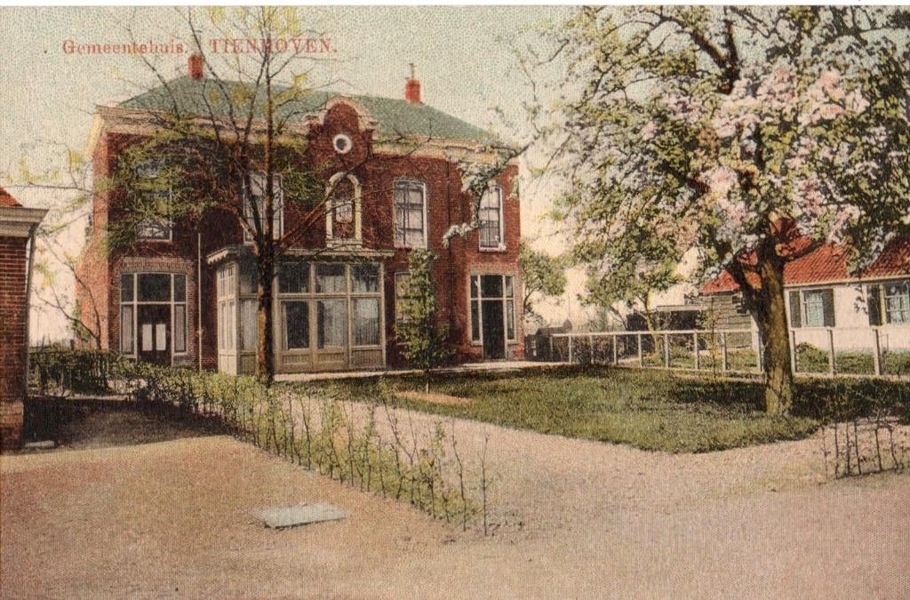 Tienhoven, Gemeentehuis. 5722, Verzenden, Voor 1920, Gelopen, Utrecht