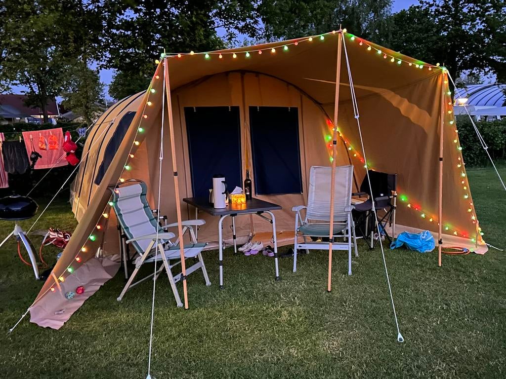 Karsten 3600 tunneltent + combiluifel (2022), Ophalen, Zo goed als nieuw, Tot en met 4