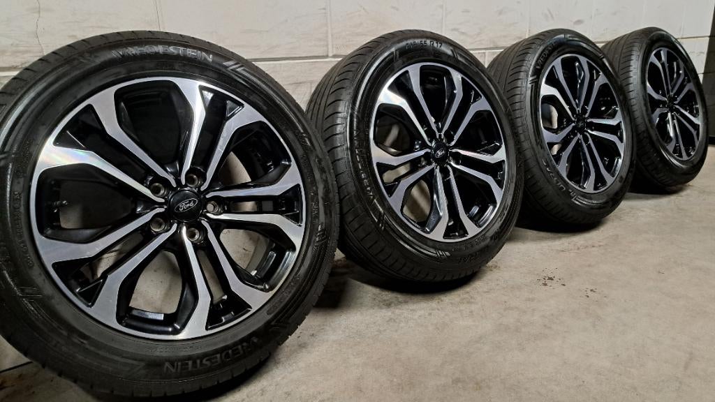 Bi-color velgen Ford Puma Focus C-Max Mondeo 215/55/17 uniek, Auto-onderdelen, Banden en Velgen, Banden en Velgen, 17 inch, Ophalen of Verzenden