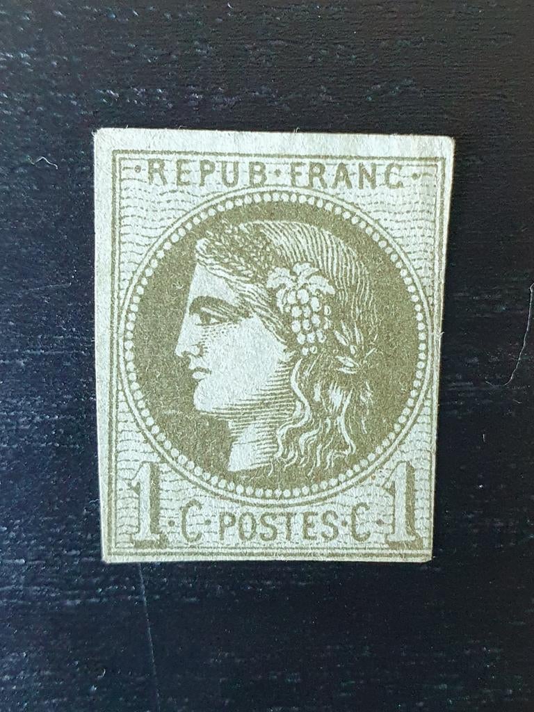 Frankrijk 1870 Ceres 1ct Michel 36 ongestempeld, Verzenden