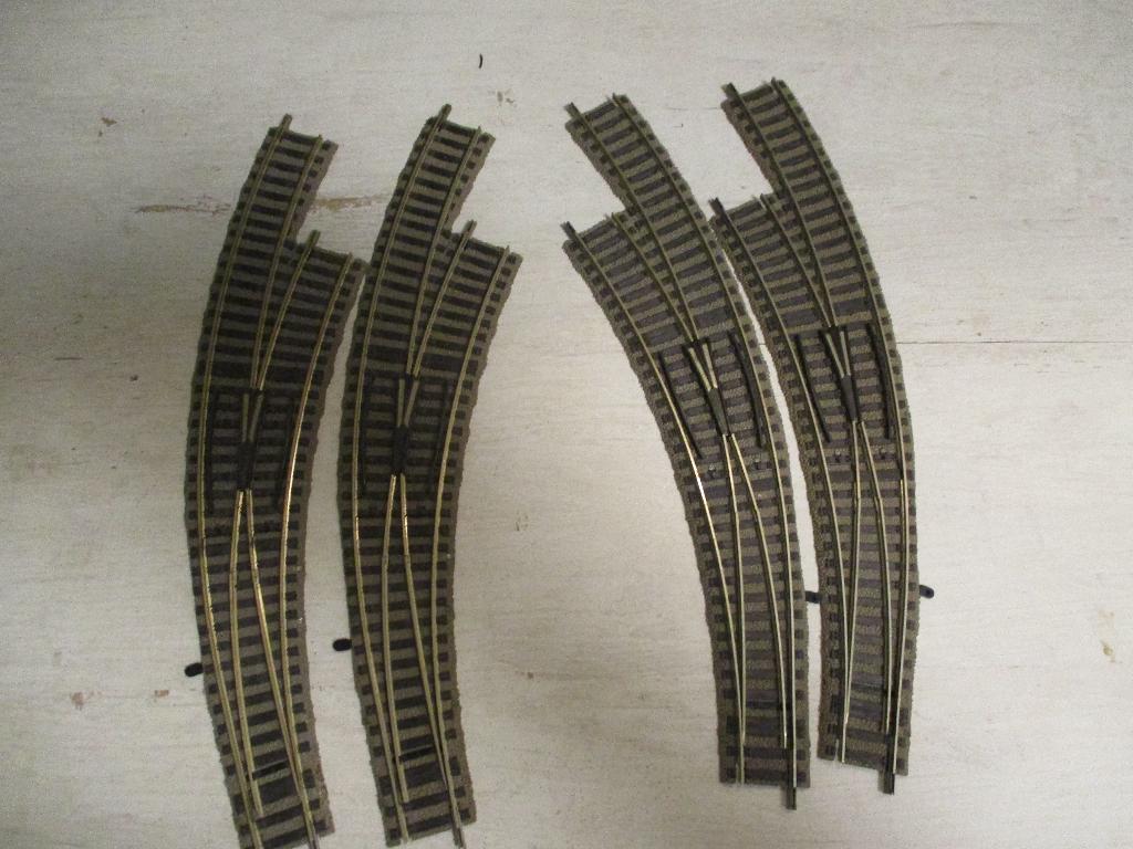 Fleischmann Profi Bocht Wissels Handmatig Links en Rechts, Ophalen, Gelijkstroom, Fleischmann, Rails