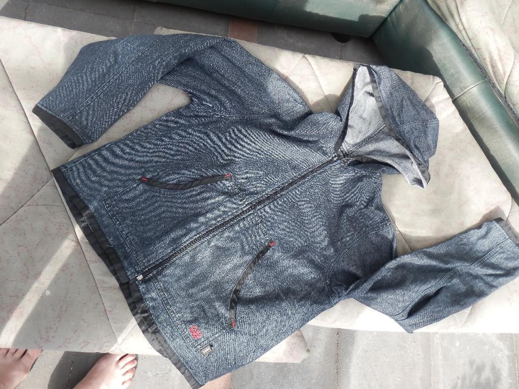 spijkervestje maat 36 grijs/blauw, Blauw, Ophalen of Verzenden, Zo goed als nieuw, Continental