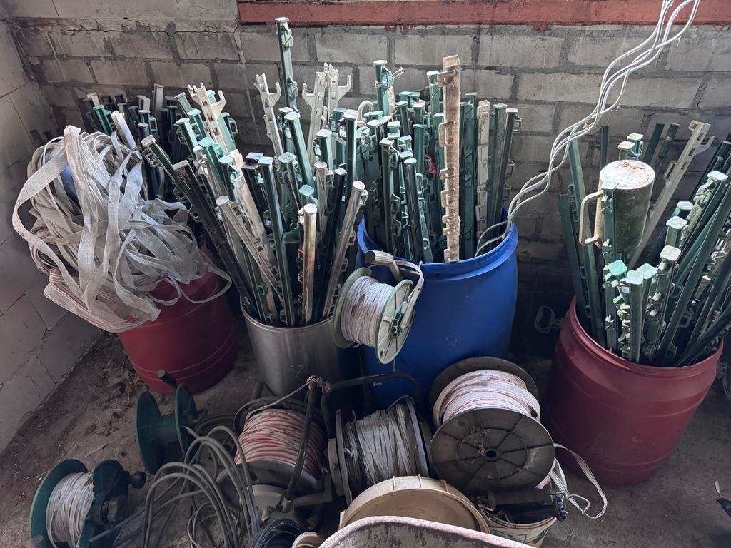 Prikpaaltjes en schrikdraad voor afrastering, Ophalen, Gebruikt, Kunststof, Overige typen