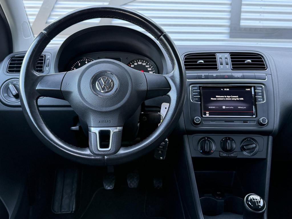 Volkswagen Polo 1.2 Easyline Carplay|Airco|Elektr. Ramen|APK, Auto's, Volkswagen, Voorwielaandrijving, Euro 5, Zwart, Traction-control