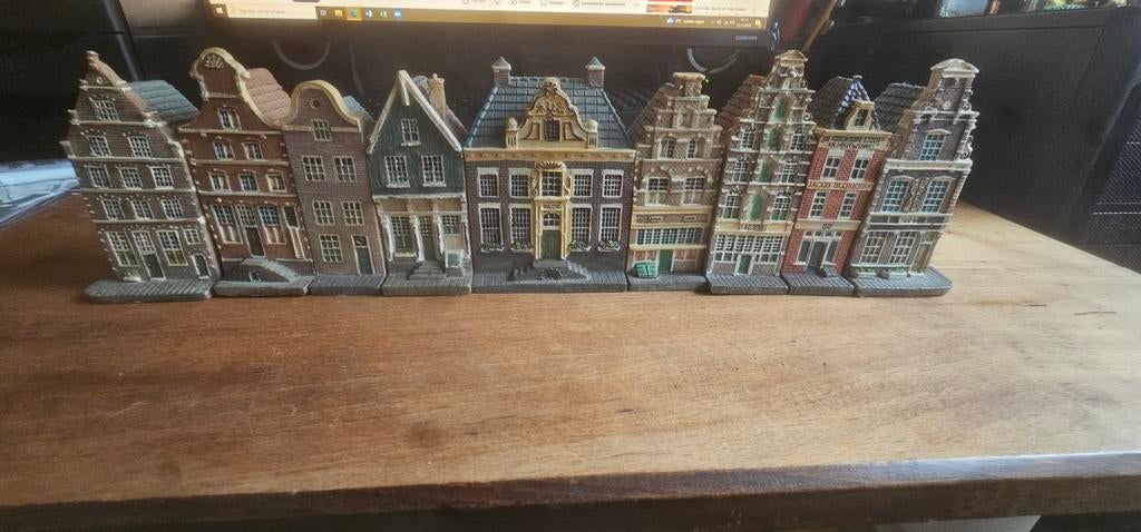 Miniatuur grachtenpanden set - Amsterdamse gevels, Ophalen, Gebruikt, Overige typen