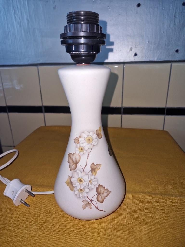 Flora keramiek Gouda Holland3 vaas tafellamp, Overige materialen, Gebruikt, Ophalen of Verzenden, Minder dan 50 cm