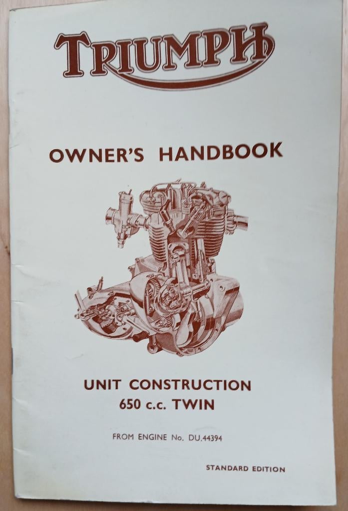 Triumph Owners Handbook - 650 cc Twin, Verzenden, Triumph