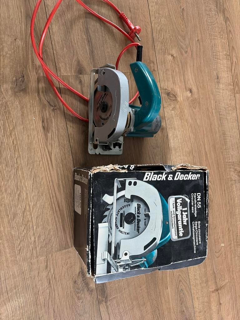 Black & Decker Cirkelzaag DN 55 - Vintage Model, Gebruikt, Cirkelzaag, Ophalen of Verzenden, 30 tot 70 mm