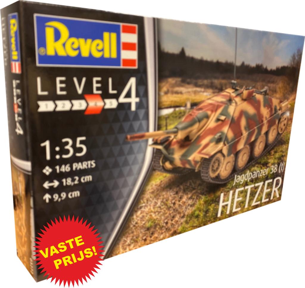 Jagdpanzer 38 (t) Hetzer (Revell 03272) 1/35, Tank, Nieuw, Ophalen of Verzenden, 1:32 tot 1:50