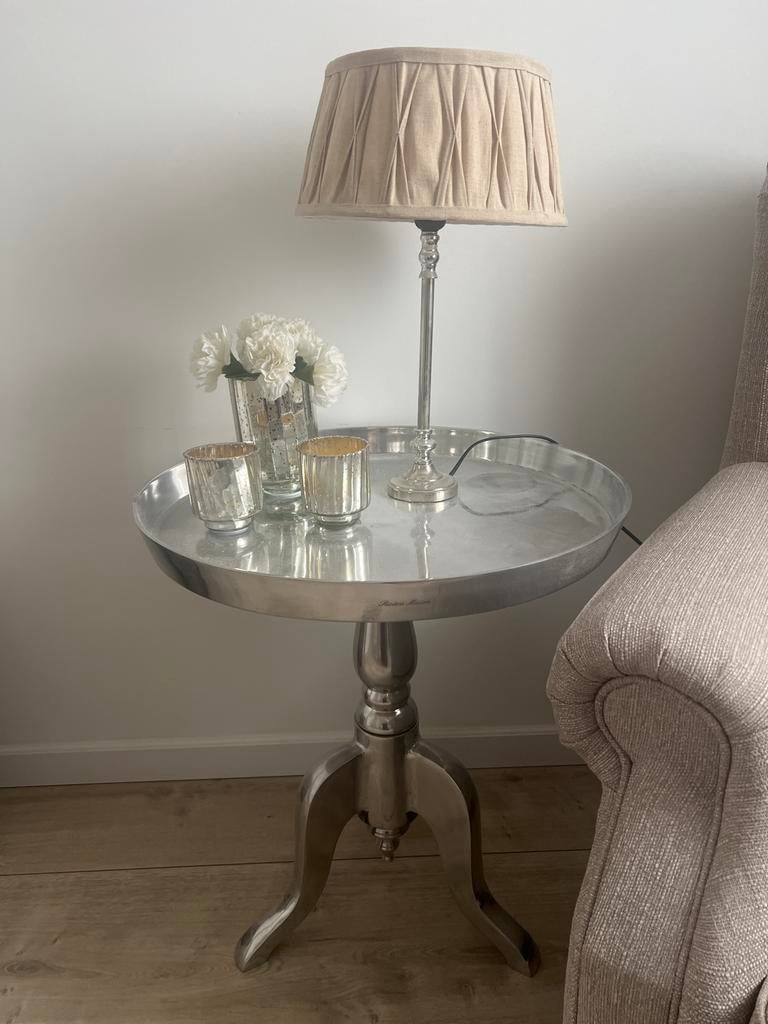 Rivièra Maison bijzettafel, Huis en Inrichting, Tafels | Bijzettafels, Zo goed als nieuw, Rond, 45 tot 60 cm, Minder dan 55 cm