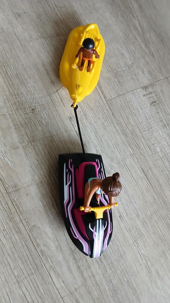 Playmobil jetski met bananenboot - Zo goed als nieuw, Ophalen of Verzenden, Zo goed als nieuw, Complete set