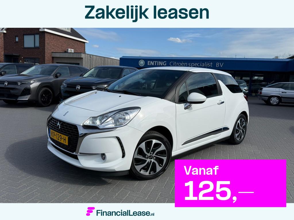 DS 3 1.2 PT SO CHIC NAVI ECC PACK PERFO CAMERA DAB+, Voorwielaandrijving, Gebruikt, 1199 cc, 82 pk