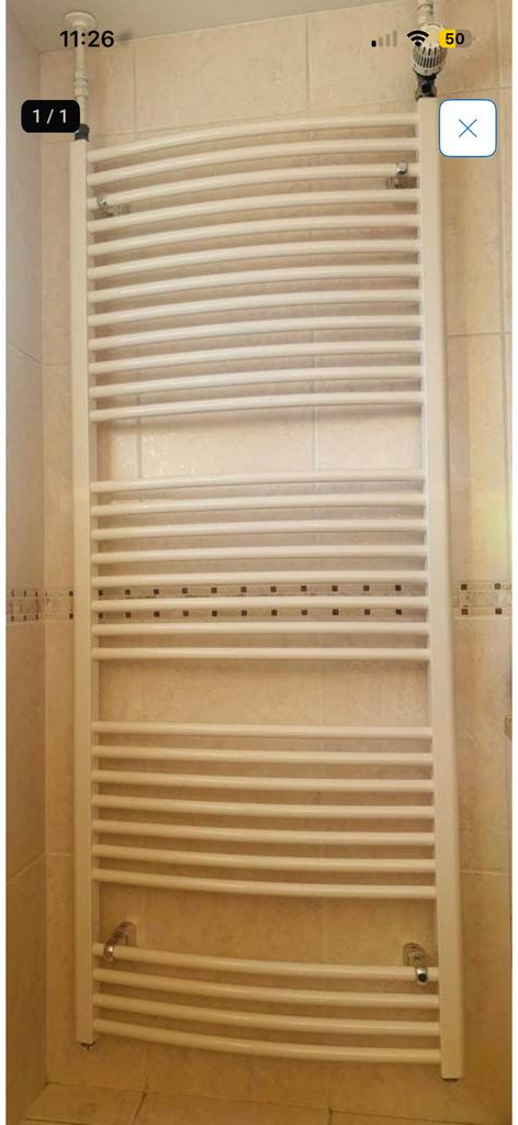 INSTAMAT design radiator 620x1500 mm RAL 9001, Ophalen, Zo goed als nieuw, Overige typen