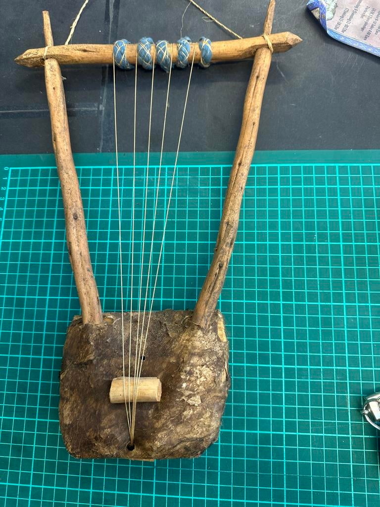 Handgemaakte lier, uniek decoratief instrument, Ophalen, Nieuw, Harp