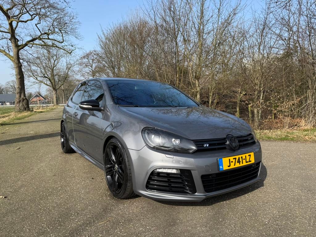 Volkswagen Golf 2.0 R 4-Motion DSG|LEER|DYNAUD|MILLTEK, Auto's, 1441 kg, Zwart, 4 cilinders, Leder