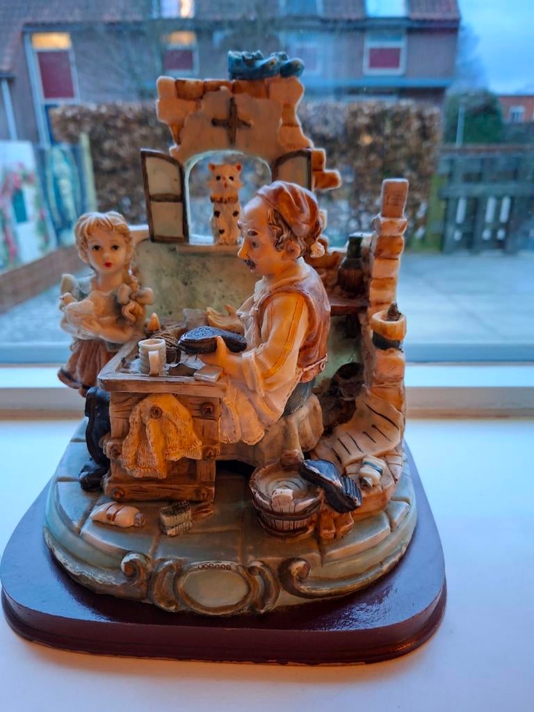 Antieke speksteen beeld, Verzamelen, Beelden en Beeldjes, Ophalen, Gebruikt, Mens