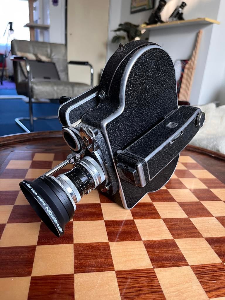 Bolex 16mm Reflex met 10mm 1.6 en 4m ultra wide converter, Ophalen of Verzenden, Overige soorten, Camera