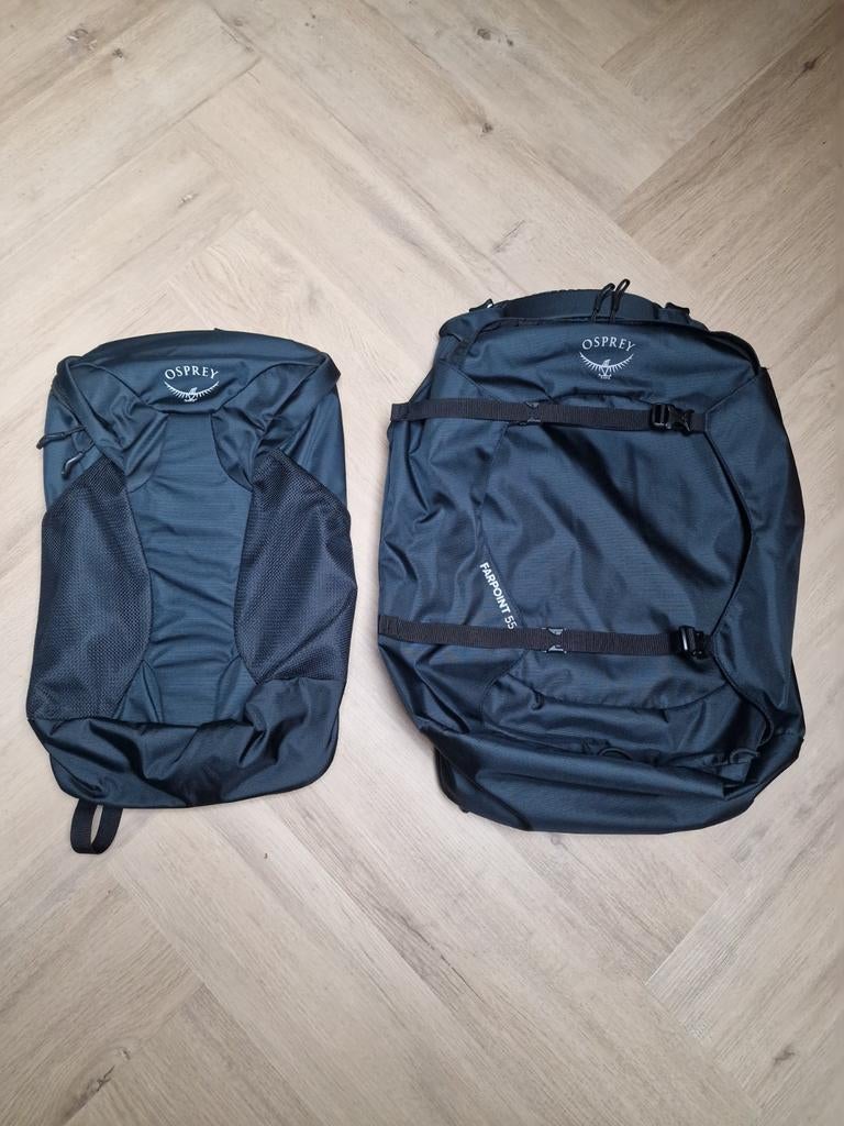 Osprey Farpoint 55 Backpack + Daypack Huren, Overige merken, 40 cm of meer, Nieuw, Ophalen of Verzenden