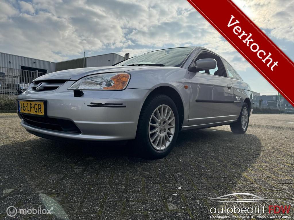 Honda Civic Coupé 1.7i ES/AUTOMAAT/NAP/PDC/PANO-DAK/, 125 pk, Gebruikt, 4 cilinders, Parkeersensor