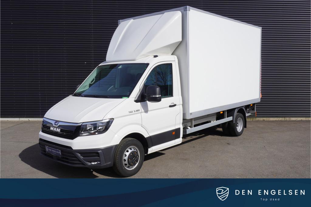 MAN TGE 180pk Dubbellucht Bakwagen Laadklep Apple Carplay Cr, Auto's, Gebruikt, 4 cilinders, MAN, Wit