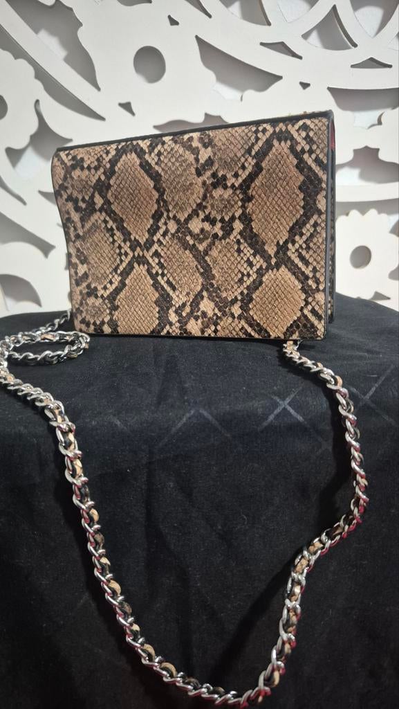 Pull&Bear Schoudertas/Crossbody met Slangenprint, Ophalen, Zo goed als nieuw