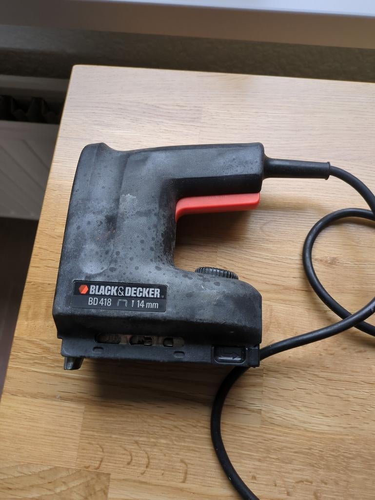 Black & Decker BD 418 Nietmachine / Tacker, Ophalen of Verzenden, Gebruikt