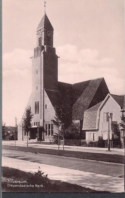 Diependaalsche Kerk - Hilversum - oude kaart [15451], Verzenden, 1940 tot 1960, Ongelopen, Utrecht