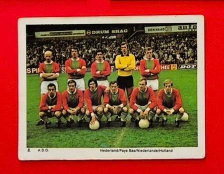 ADO Den Haag - 1969 - Monty - elftalkaart, Ophalen of Verzenden, Zo goed als nieuw, Overige binnenlandse clubs, Spelerskaart