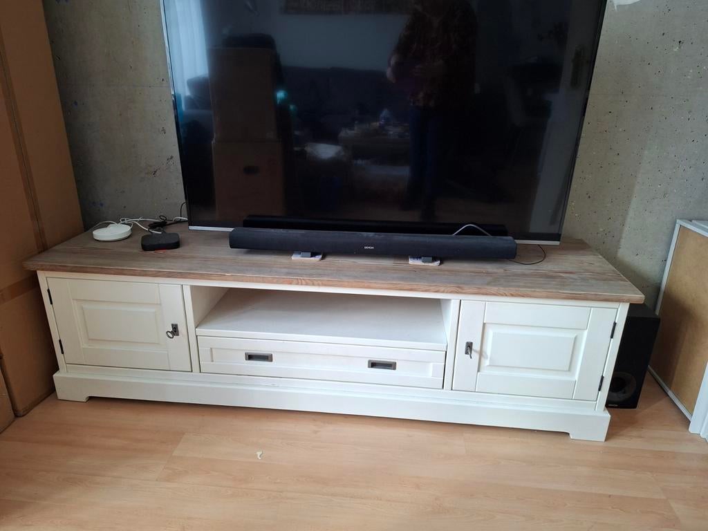 Tv meubel (exclusief tv), Ophalen, Gebruikt, 150 tot 200 cm, Minder dan 100 cm