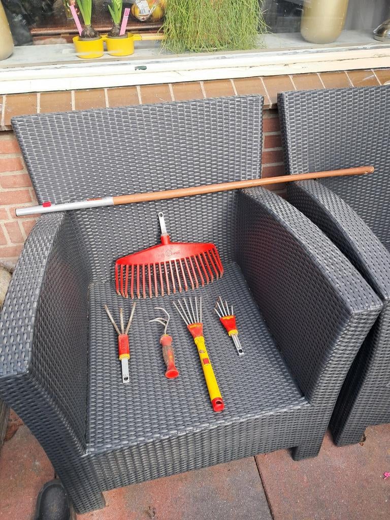 Wolf-Garten tuingereedschap set met steel, Ophalen