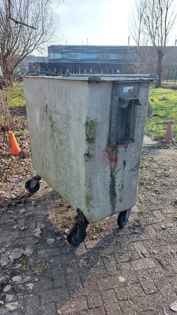 afvalcontainer rolcontainer 1100ltr, Huis en Inrichting, Woonaccessoires | Prullenbakken, Ophalen, Kunststof, Gebruikt, 40 liter of meer