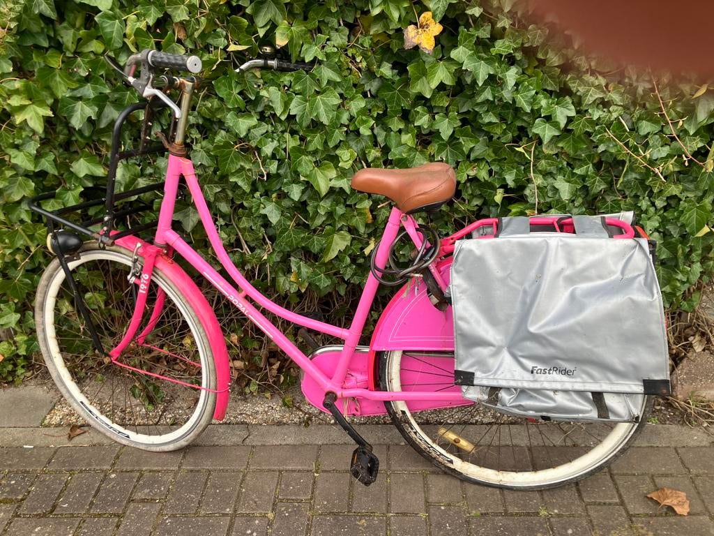 Omafiets roze merk Popal, Ophalen, Gebruikt