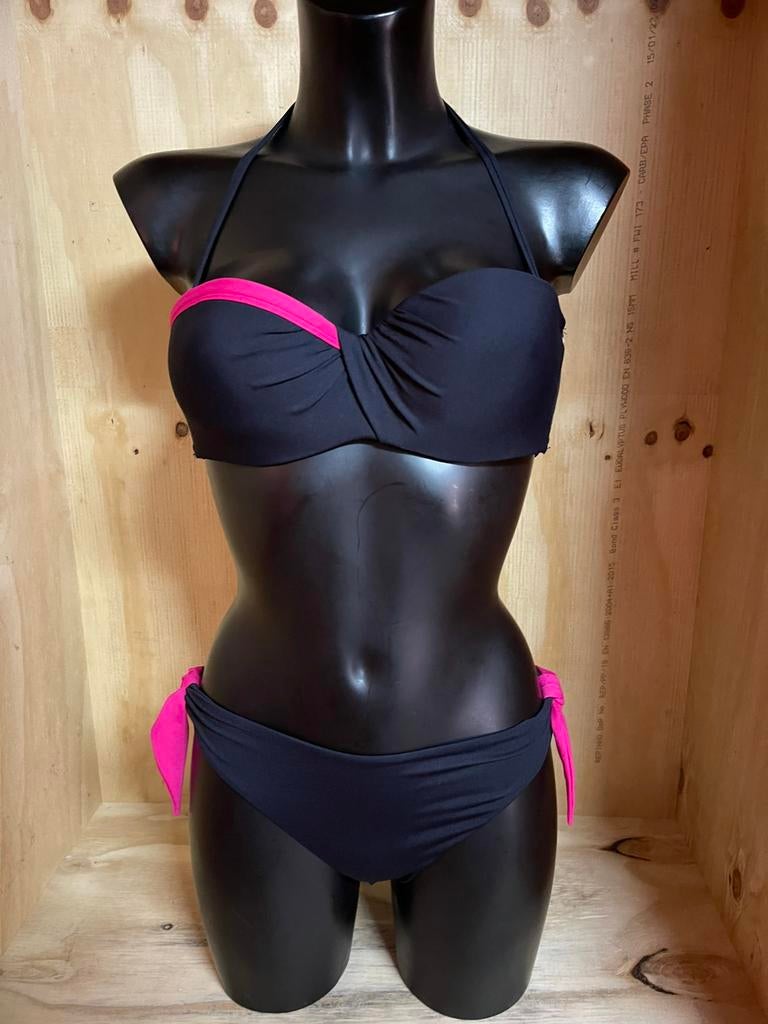 Madis Bikini maat 70b /36 - 75b /38 - 80c /40 kan strapless, Verzenden, Nieuw, Zwart, Bikini