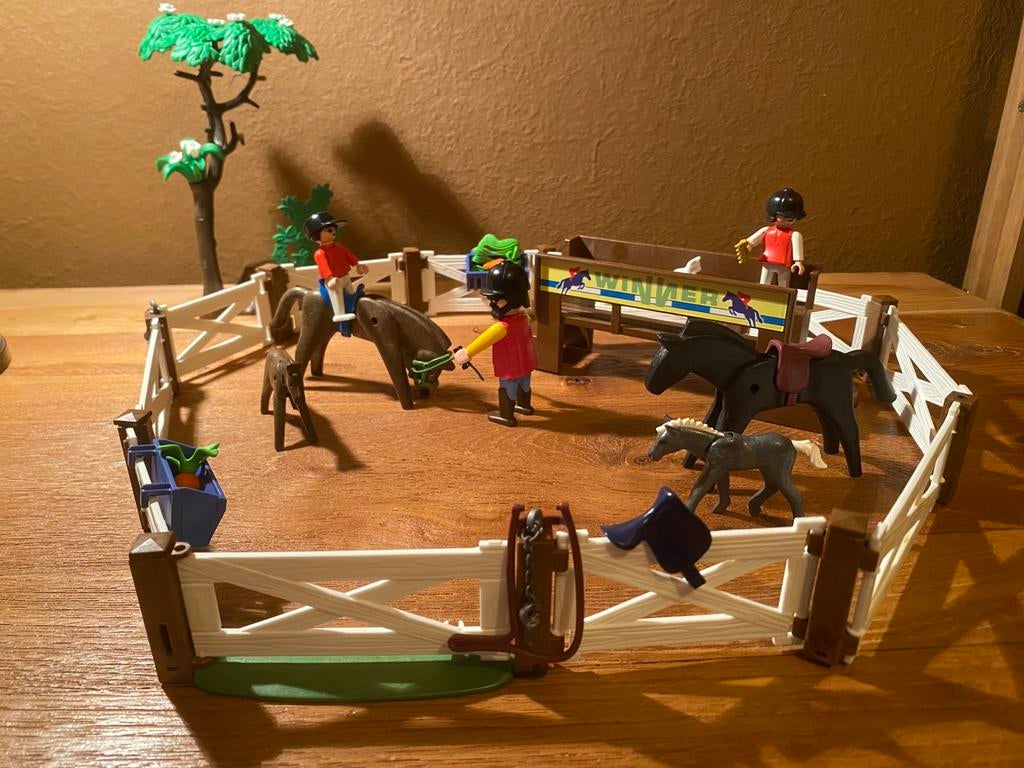 Paarden weide playmobil, Kinderen en Baby's, Ophalen of Verzenden, Gebruikt