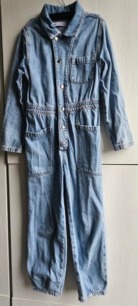 Zara spijkerstof jumpsuit maat 9, maat 134, Ophalen of Verzenden, Meisje