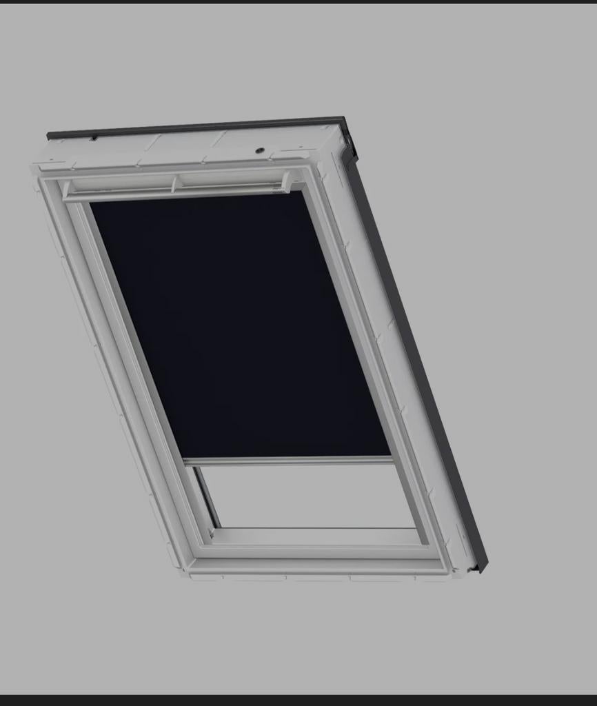 Velux Verduisterend Rolgordijn DKL U04 1100S, Verduisterend rolgordijn, Blauw, 100 tot 150 cm, 50 tot 100 cm