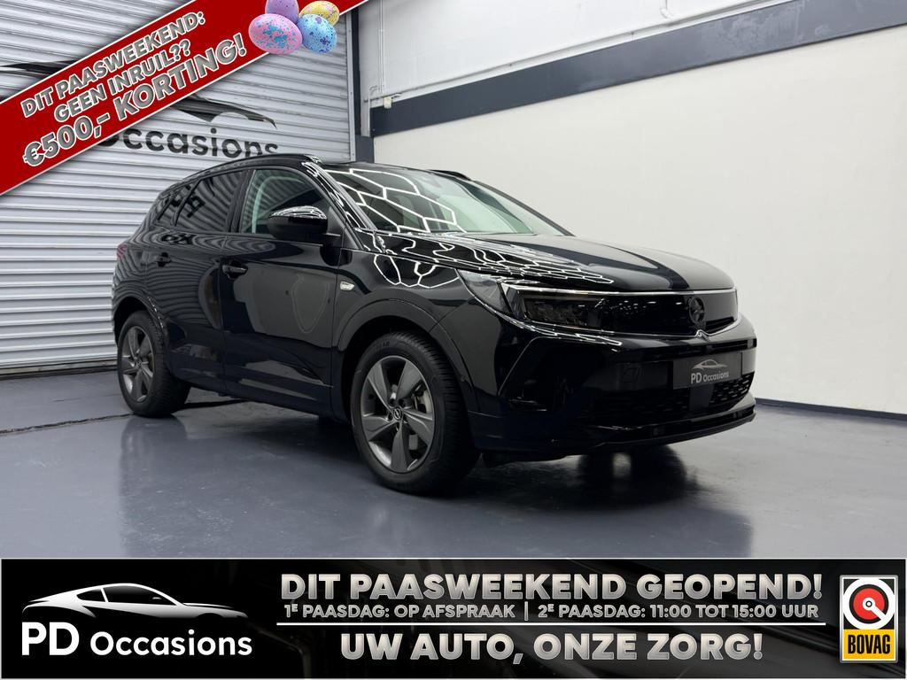 Opel Grandland 1.6 Turbo Plug-In Hybrid Ultimate 225PK - Cam, Adaptive Cruise Control, Gebruikt, Zwart, 4 cilinders