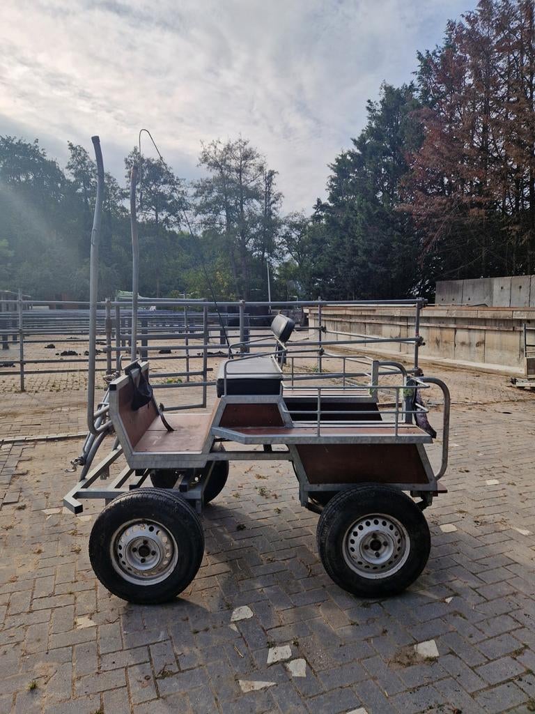 Menwagen pony, Ophalen, Gebruikt