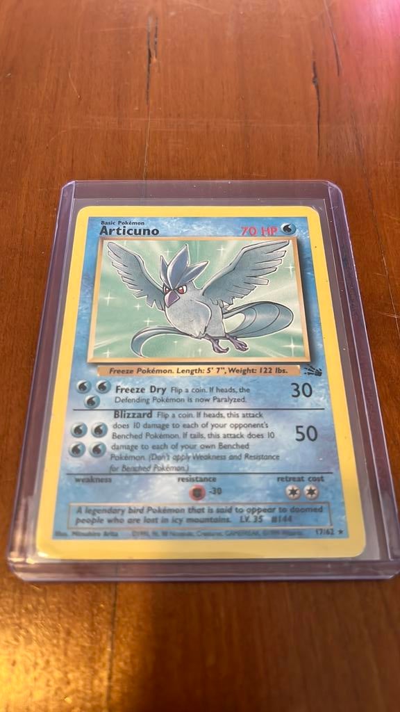 Articuno 17/62 uit Fossil, Ophalen of Verzenden, Zo goed als nieuw, Losse kaart