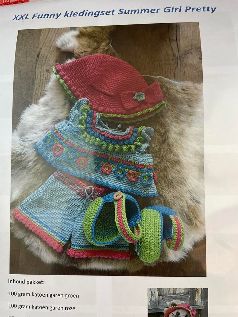 Kledingset Summer Girl Pretty Haakpakket, Happy crafts, Nijkerk, Nieuw, Ophalen of Verzenden
