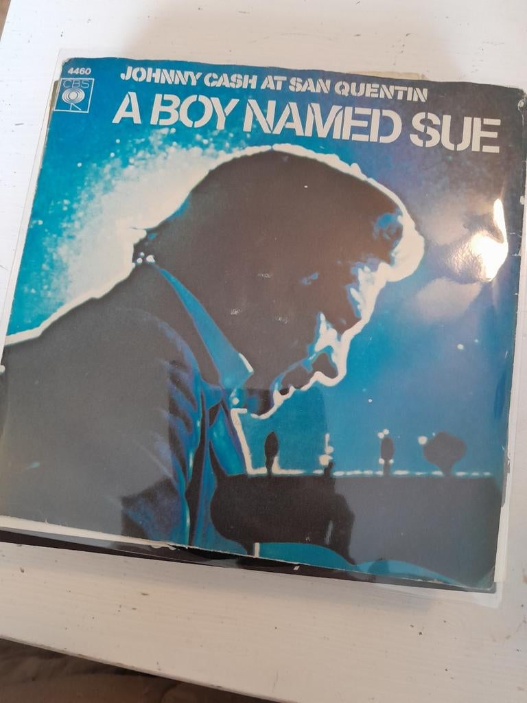 Johnny cash  7 inch a boy named sue, Cd's en Dvd's, Vinyl Singles, Ophalen of Verzenden, Zo goed als nieuw, Country en Western