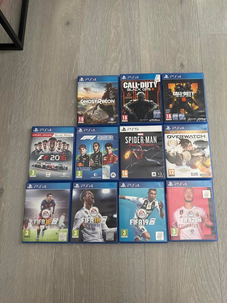 PS4/PS5 Games - Ghost Recon, Call of Duty, FIFA, etc., Ophalen of Verzenden, Zonder controller, Original, Gebruikt