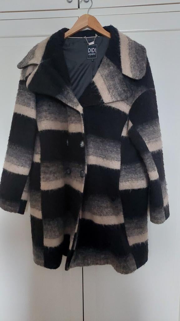 Warme winterjas, Ophalen, Zwart, Maat 46/48 (XL) of groter, Didi