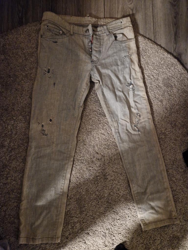 Dsquared broek lichtgrijs maat 42 - Nieuwstaat, Nieuw, Ophalen of Verzenden, Dsquared, W40 - W42 (confectie 56/58)