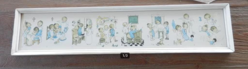 Kinderprent, Minder dan 50 cm, Gebruikt, Ophalen of Verzenden, Schilderij