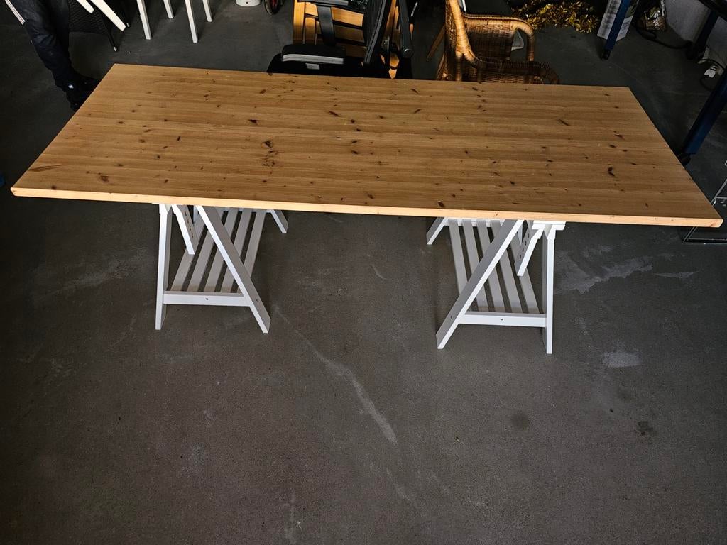 IKEA schragen tafel hoogte verstelbaar, Doe-het-zelf en Verbouw, Ophalen, Gebruikt, ., 170 cm of meer