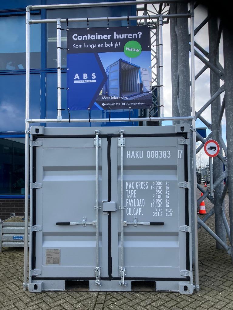 Opslagcontainer 8 ft huren, Ophalen